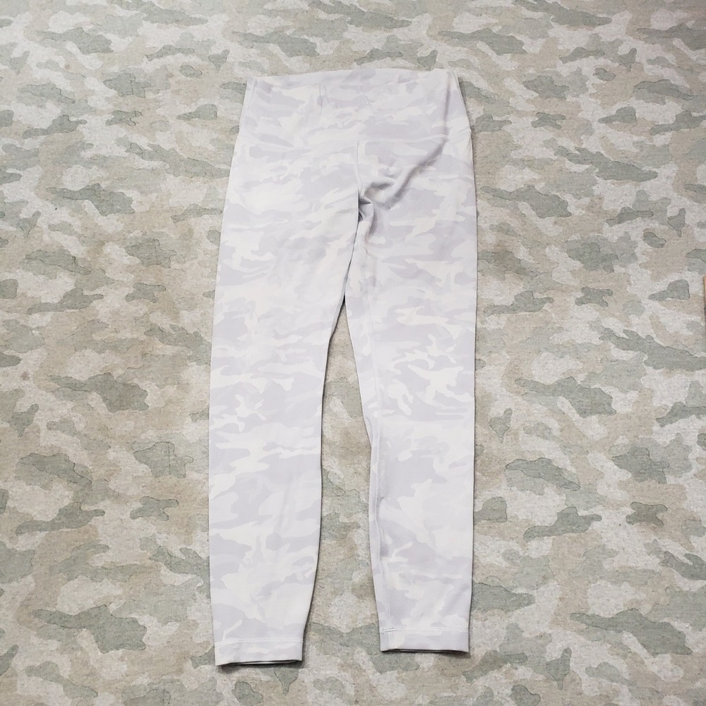 lululemon athletica Light Gray Camo High-Rise Leggings
